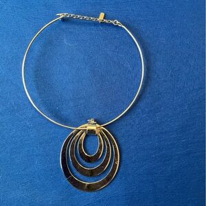 Monet necklace vintage silver color